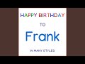 Happy Birthday To Frank - Jazz