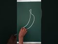 easy drawing of a fruit #banana #shorts #lineart #kadali #ytshorts #simple #howtodraw #fruit #draw