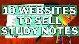 Best 10 Websites To Sell Study Notes \\ Homework [Make Money Online As Student Selling Study Notes]