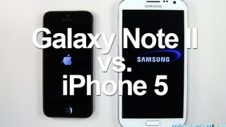 Galaxy Note 2 vs iPhone 5 - Boot Up, App Speed, and Browser Test