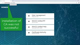 WinCC Unified V16: Webserver Certificate Tutorial Part 3 connect a Windows Client and install the CA