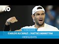 Carlos Alcaraz v Matteo Berrettini Highlights (3R) | Australian Open 2022