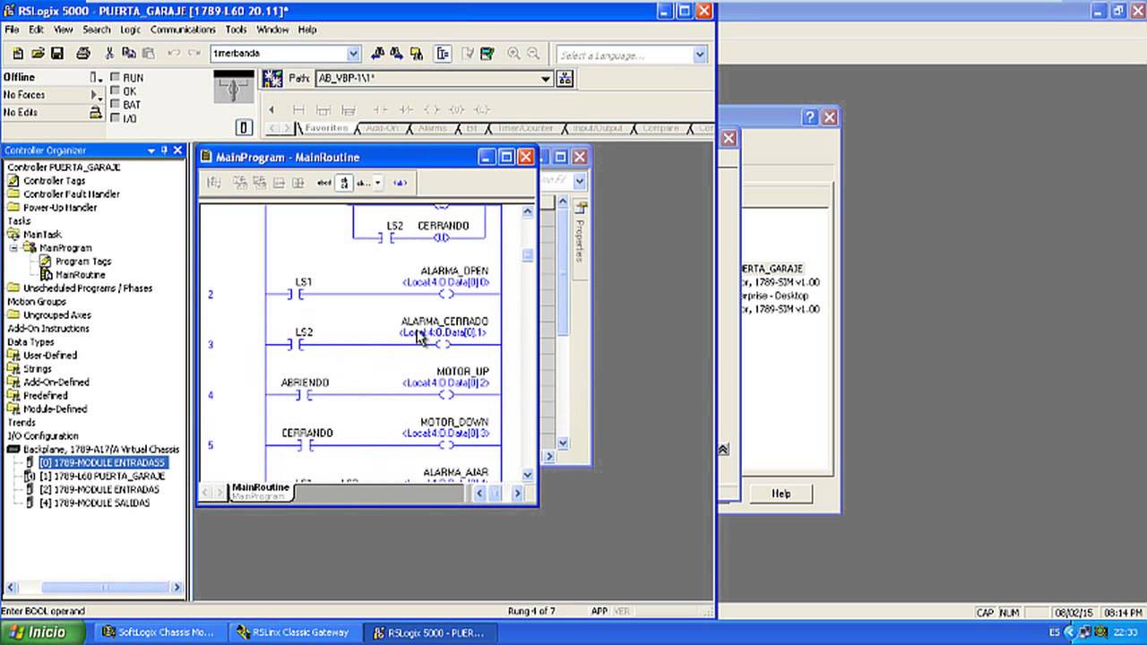 Tutorial 1 Ejercicios Rslogix5000 Youtube