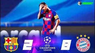 Barcelona 2-8 Bayern - UCL 2020 - End Of An Era - Extende Highlights - Full HD