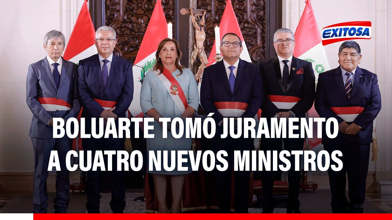 🔴🔵Presidenta Dina Boluarte Tomó Juramento A Cuatro Nuevos Ministros De ...