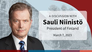 A Discussion with President Sauli Niinistö of Finland at Stanford University