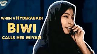 When Hyderabadi Wife Call to her Miyan Comedy | Ft. Z@iN R@jpuT | Crack Studio| Must Watch