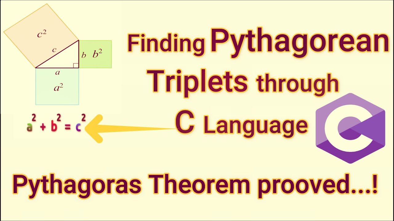 How To Find Pythagorean Triplets Through C Program | Found 150 ...