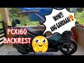 PCX-160 PASSENGER BACK REST FROM LAZADA, ANG GANDA! - The Voyagers Family