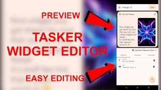 Tasker - Widget v2 Editor!