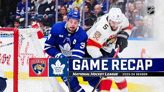 Panthers @ Maple Leafs 4/1 | NHL Highlights 2024