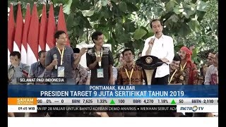 Jokowi Komitmen Tuntaskan Sertifikat Tanah Rakyat