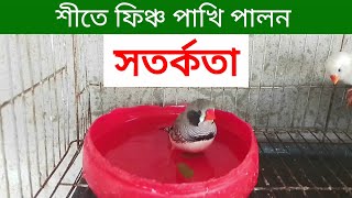 শীতে ফিঞ্চ পাখি পালনে সতর্কতা | Warning and Winter Care For Finch bird | Finch Pakhi Palon