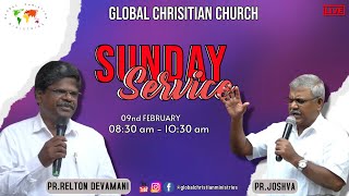 Sunday service - Global Christian Church - Live Stream - 09- February - 2025