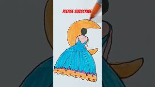 Cute Princess Doll Drawing ideas for kids step to step/ Easy Barbie doll drawing #art #vairalshots