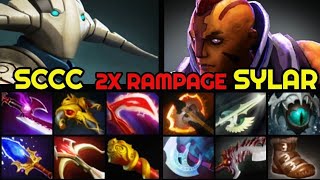 SCCC Double RAMPAGE Sven vs SYLAR Signature Anti Mage 7.27 Dota 2