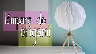 Cómo hacer lámpara de papel fácil - Origami