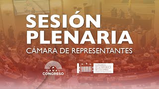 Plenaria Cámara de Representantes: Proyectos de Ley - 16/12/2024