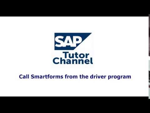call smartforms from the driver program call smartforms from the driver program
