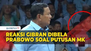Reaksi Gibran saat Prabowo Jawab Pertanyaan Anies soal Keputusan MK Langgar Etika