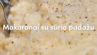 Makaronai su sūrio padažu | Receptų receptai