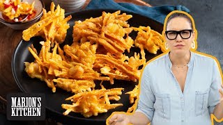 The perfect party bite | Vietnamese Sweet Potato & Prawn Fritters | Marion's Kitchen