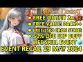 FREE OUTFIT 2x, VALUE PACK+, 1500 CRON STONE, 50% LIFE EXP BUFF (BDO Event Recap 29 MAY 2024) Update