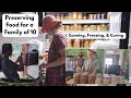 Canning, Freezing, & Drying Food for a Large Family