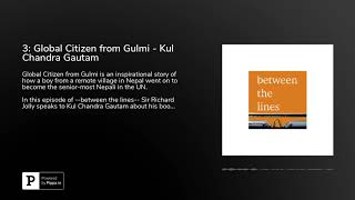 3: Global Citizen from Gulmi - Kul Chandra Gautam