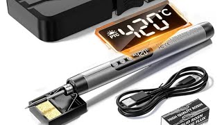 Portable cordless soldering iron