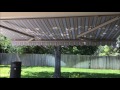 eclipse premier retractable motorized awning w drop shade