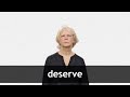 how to pronounce deserve in american english