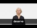 how to pronounce deserve in american english