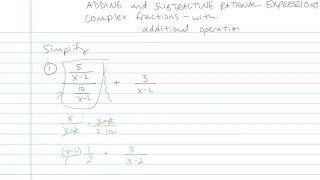 Simplifying Complex Fractions - Problem 4