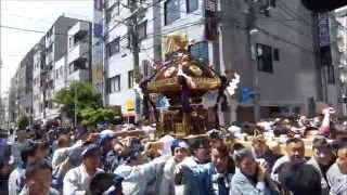 平成27年度 浅草八幡神社 例大祭【大神輿 宮出　町内渡御 】