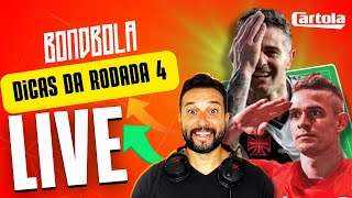 🔴LIVE CARTOLA FC 2024 | DICAS RODADA 4 | TIME ATUALIZADO!