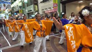 桃太郎まつり うらじゃ2016 舞雷絆貫(ぶらいはんかん) 表町東西・南北・下石井公園