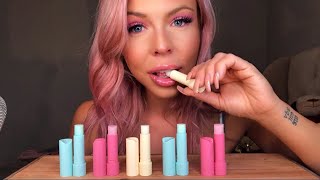 ASMR EDIBLE LIPSTICK /LIP BALM EATING SOUNDS \u0026 TINGLY MOUTH SOUNDS (MUKBANG)