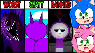 THE WORST BANNED SPRUNKI MODS!