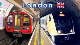 Underground, Trains and Buses in London, UK 🇬🇧 | 2024