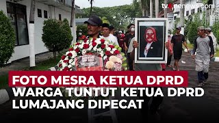 Warga Tuntut Ketua DPRD Lumajang Dipecat Buntut Foto Mesra Beredar | OneNews Update