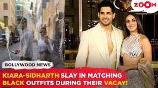 Kiara Advani and Sidharth Malhotra TWIN in black \u0026 white as they ENJOY their vacay in Italy