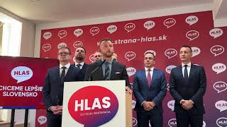 Tlačová konferencia strany HLAS-SD: Plány strany Hlas v roku 2025