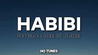 Ricky Rich X A Boogie Wit Da Hoodie - Habibi Audiolyrics 🎵  English Remix  Tiktok Song