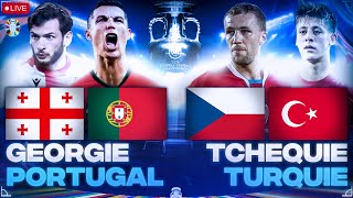 🔴🇬🇪🇵🇹 GEORGIE - PORTUGAL LIVE + 🇨🇿🇹🇷 TCHEQUIE - TURQUIE / FINALE GROUPE F DE L'EURO / EURO 2024 LIVE