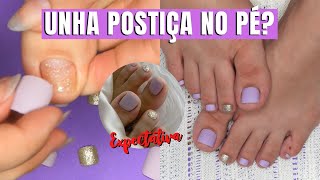 TESTEI UNHAS POSTIÇAS PARA OS PÉS DA SHEIN