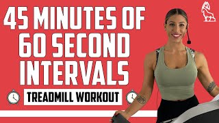 45 MIN OF INTERVALS! | Treadmill Follow Along!