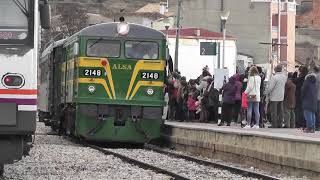 PTG Tours 2019, llegada a Carboneras de Guadazaón. Ferrocarril Cuenca-Utiel.