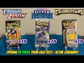 GOLD!! CROWN ZENITH vs SILVER TEMPEST vs CELEBRATIONS Pokemon Card Opening Battle! + GIVEAWAY!!