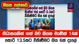 නිධානයකින් ගත් බව කියන මැණික් 14ක් කොටි 13.5කට විකිණීමට ගිය 6ක් දැලේ